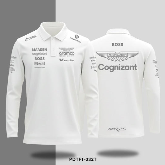 Aston Martin F1 Racing - Long - sleeve polo - Shift & Drift