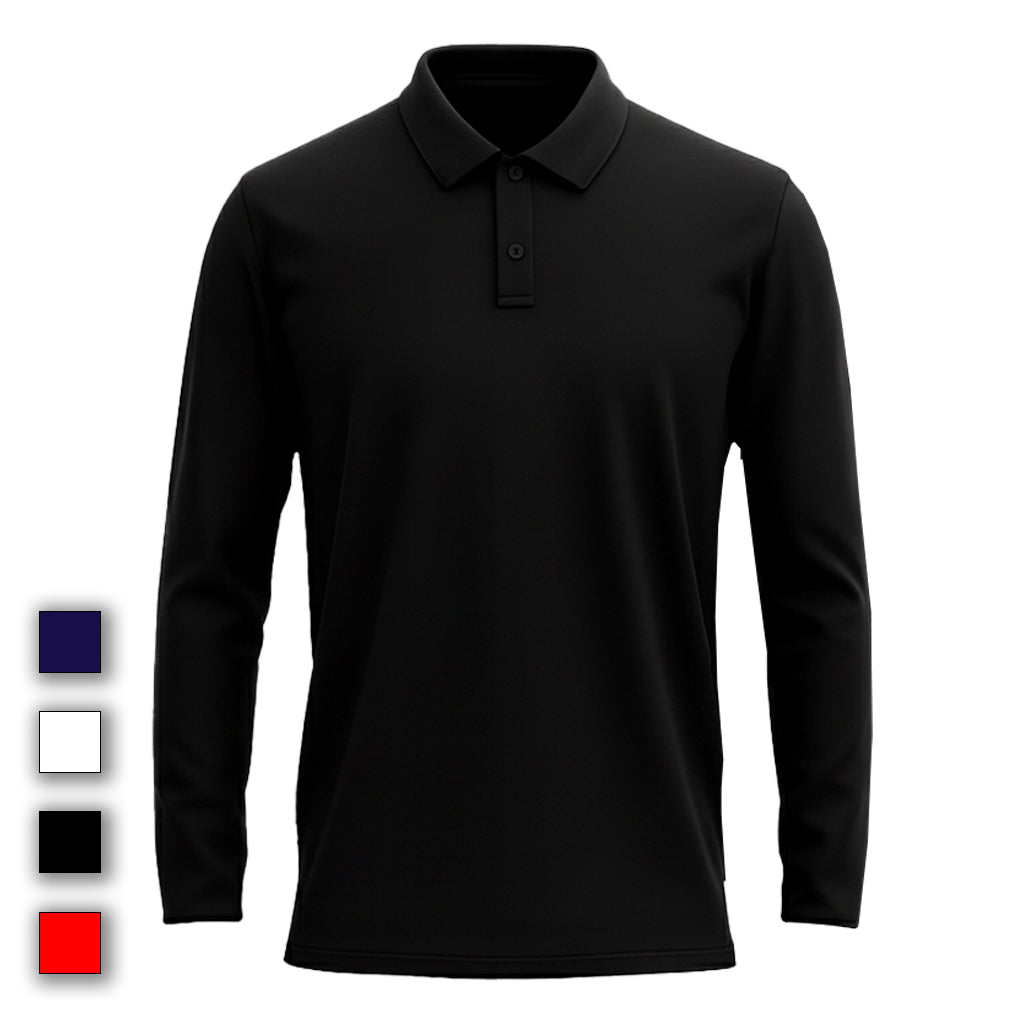 Long-sleeve polo