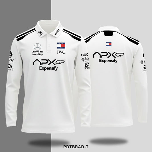 Brad Pitt F1 - Mercedes - Long - sleeve polo - Shift & Drift