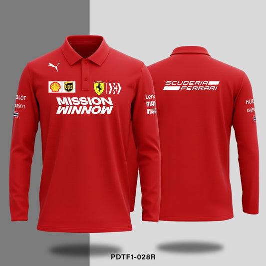 Ferrari F1 Racing - Long - sleeve polo - Shift & Drift