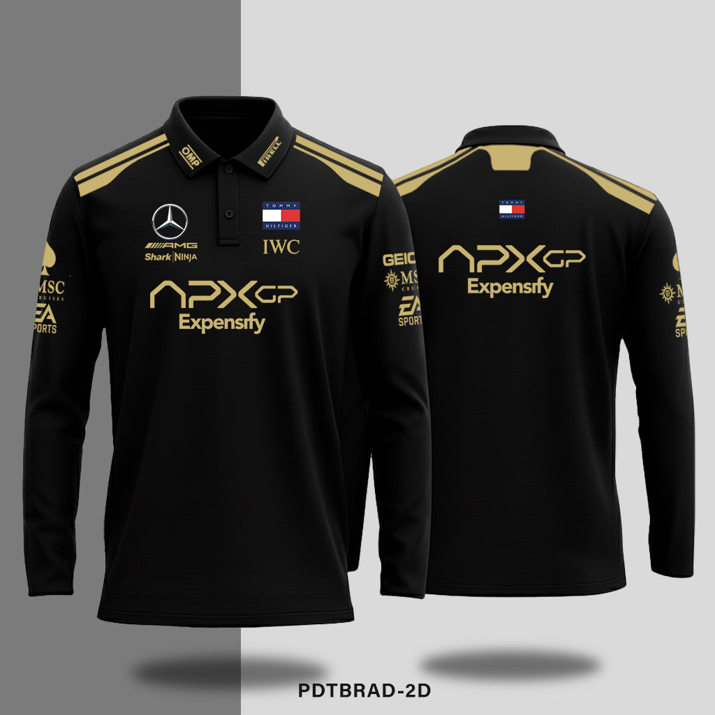 Brad Pitt F1 - Mercedes - Long-sleeve polo