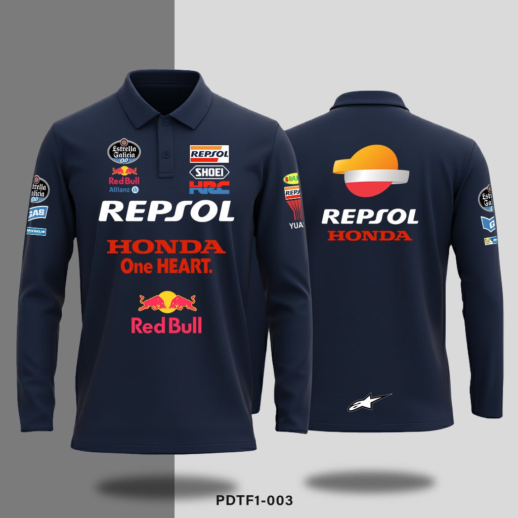 Honda Resol - Long - sleeve polo - Shift & Drift