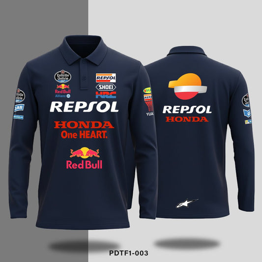 Honda Resol - Long - sleeve polo - Shift & Drift