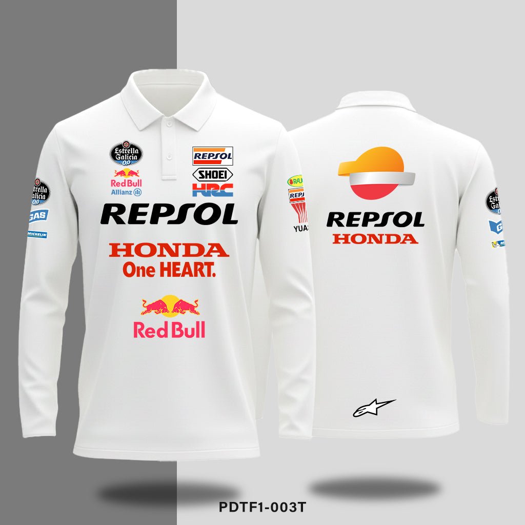 Honda Resol - Long - sleeve polo - Shift & Drift