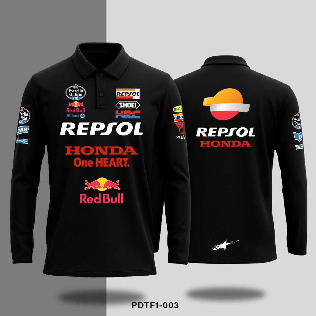 Honda Resol - Long - sleeve polo - Shift & Drift
