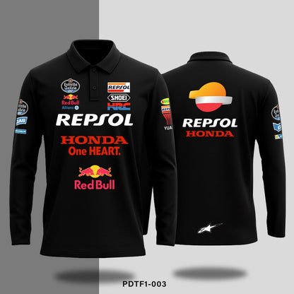 Honda Resol - Long - sleeve polo - Shift & Drift