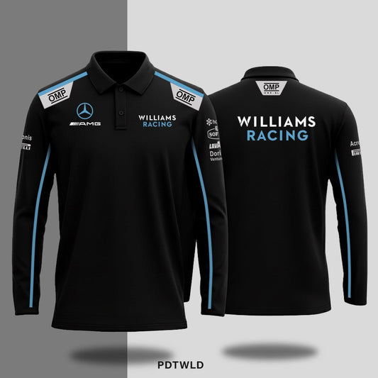Williams Racing Long - sleeve polo - Shift & Drift